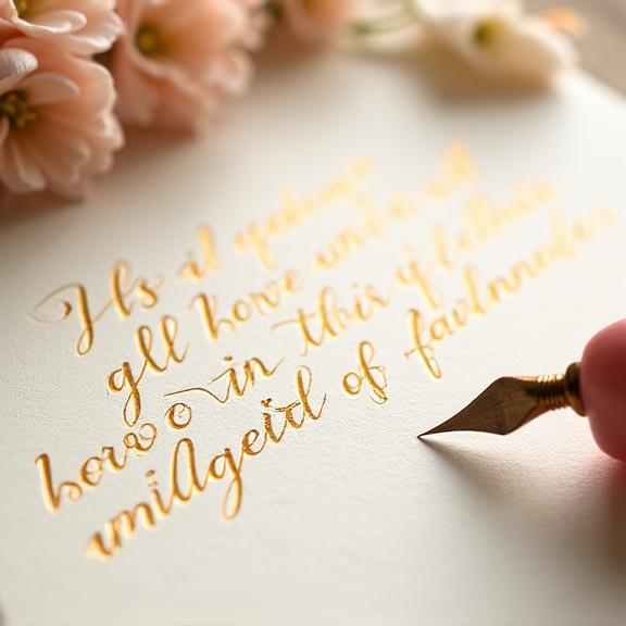 Diseños personalizados de caligrafía